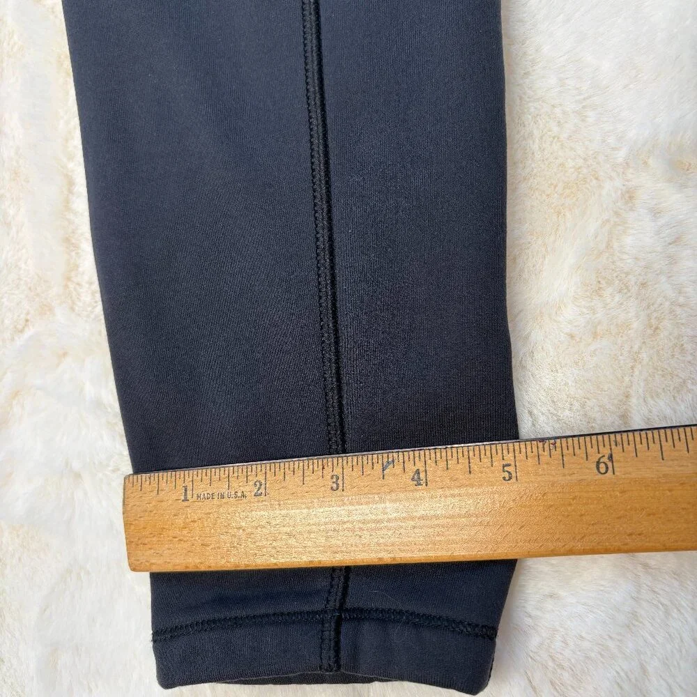 L.L. Bean Women's Black PrimaLoft Therma Stretch Fleece Pocket Tights/Leggings - Picture 13 of 15